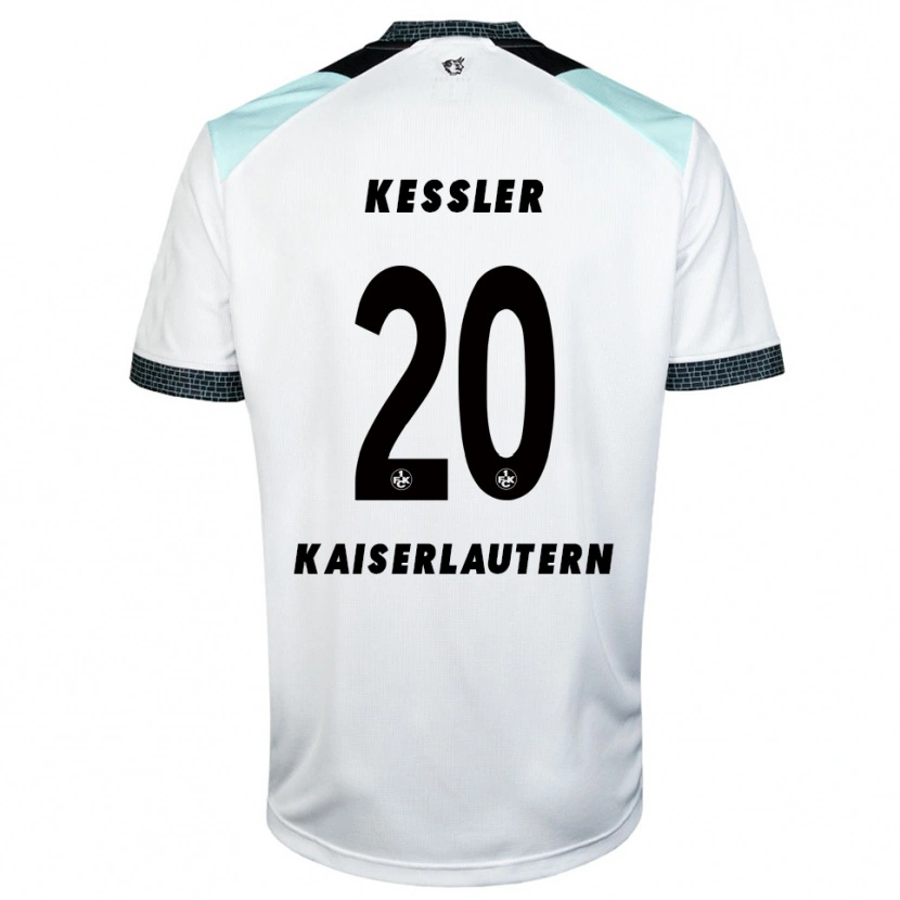Danxen Women Louis Keßler #20 White Black Away Jersey 2025/26 T-Shirt