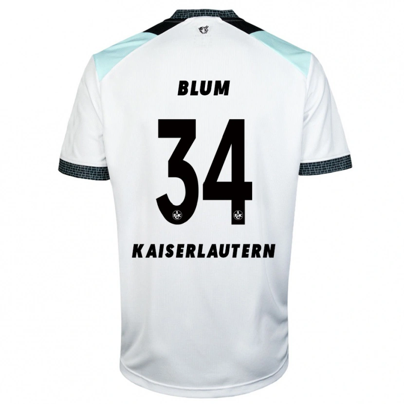 Danxen Women Shawn Blum #34 White Black Away Jersey 2025/26 T-Shirt