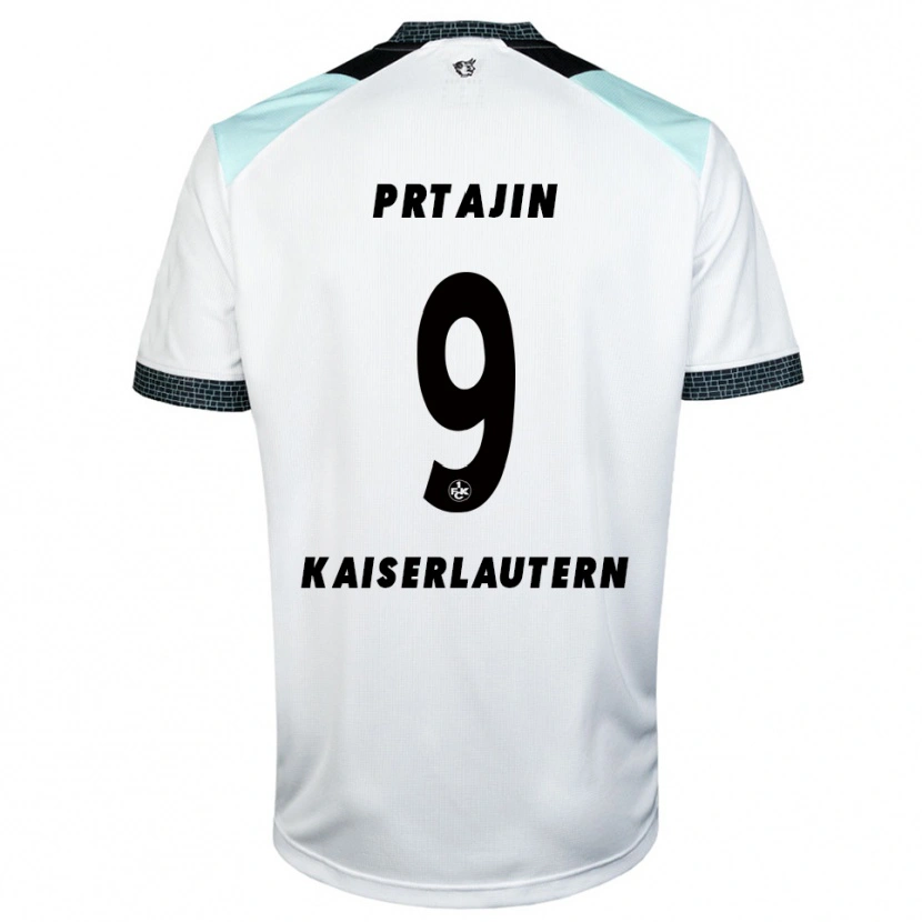 Danxen Women Ivan Prtajin #9 White Black Away Jersey 2025/26 T-Shirt