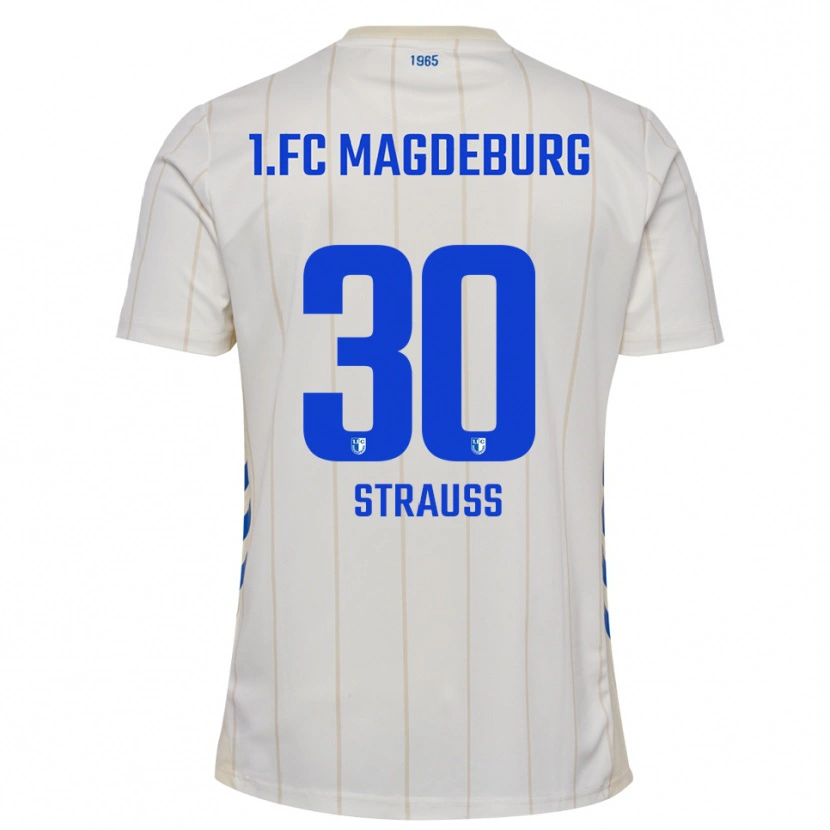 Danxen Women Emil Strauß #30 White Blue Away Jersey 2025/26 T-Shirt