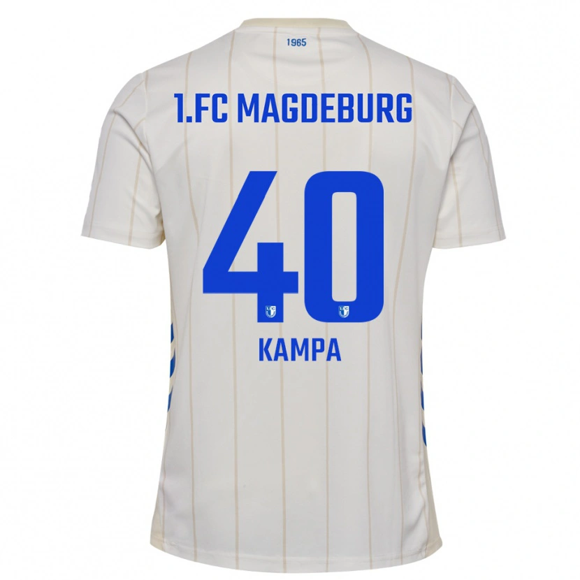Danxen Women Robert Kampa #40 White Blue Away Jersey 2025/26 T-Shirt