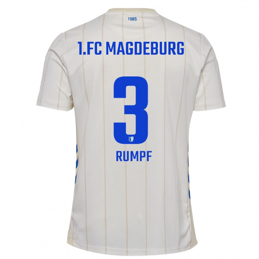 Danxen Women Mathilda Rumpf #3 White Blue Away Jersey 2025/26 T-Shirt