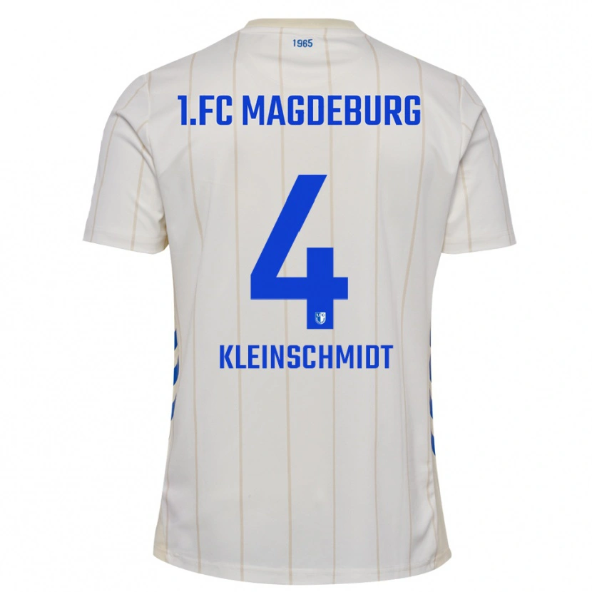 Danxen Women Max Kleinschmidt #4 White Blue Away Jersey 2025/26 T-Shirt