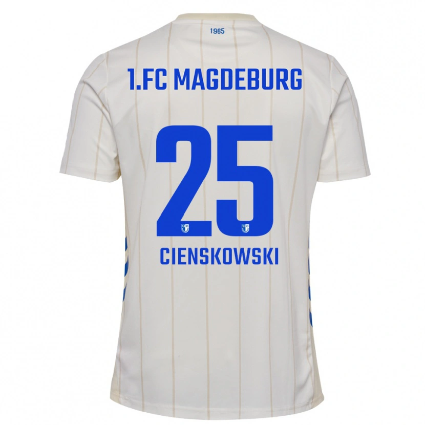 Danxen Women Amy Cienskowski #25 White Blue Away Jersey 2025/26 T-Shirt