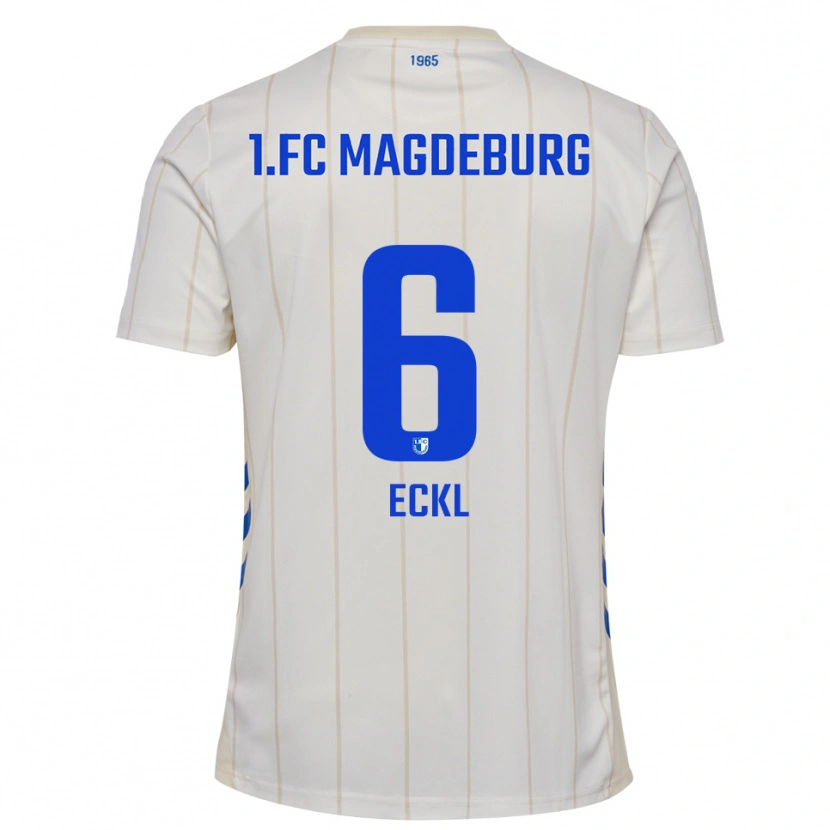 Danxen Women Hanna Eckl #6 White Blue Away Jersey 2025/26 T-Shirt