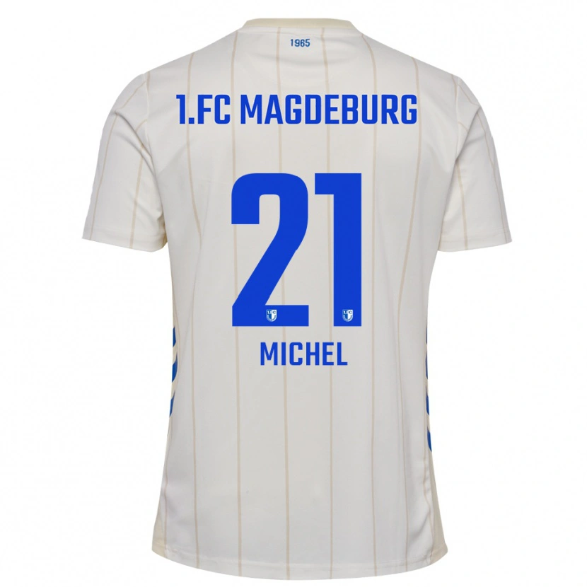 Danxen Women Falko Michel #21 White Blue Away Jersey 2025/26 T-Shirt