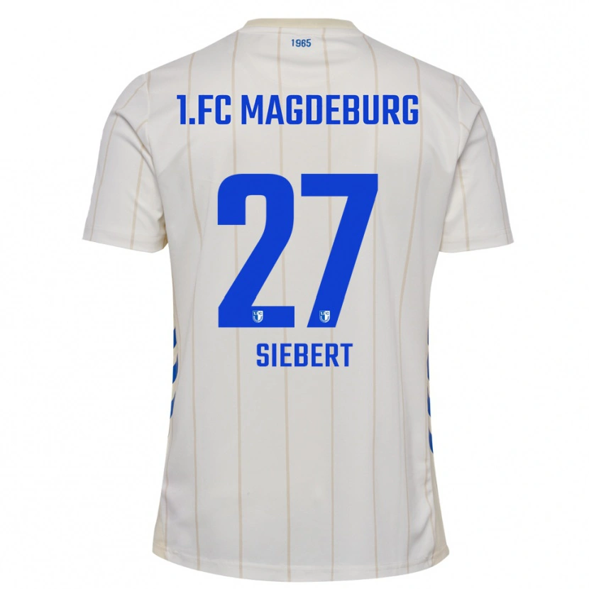 Danxen Women Marlon Siebert #27 White Blue Away Jersey 2025/26 T-Shirt