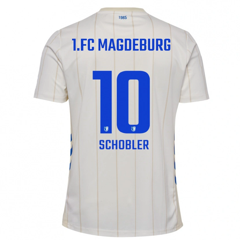 Danxen Women Laurin Schößler #10 White Blue Away Jersey 2025/26 T-Shirt