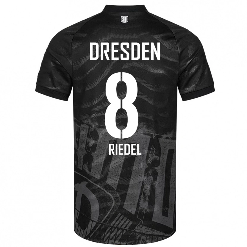 Danxen Women Aaron Riedel #8 Black Gray Away Jersey 2025/26 T-Shirt