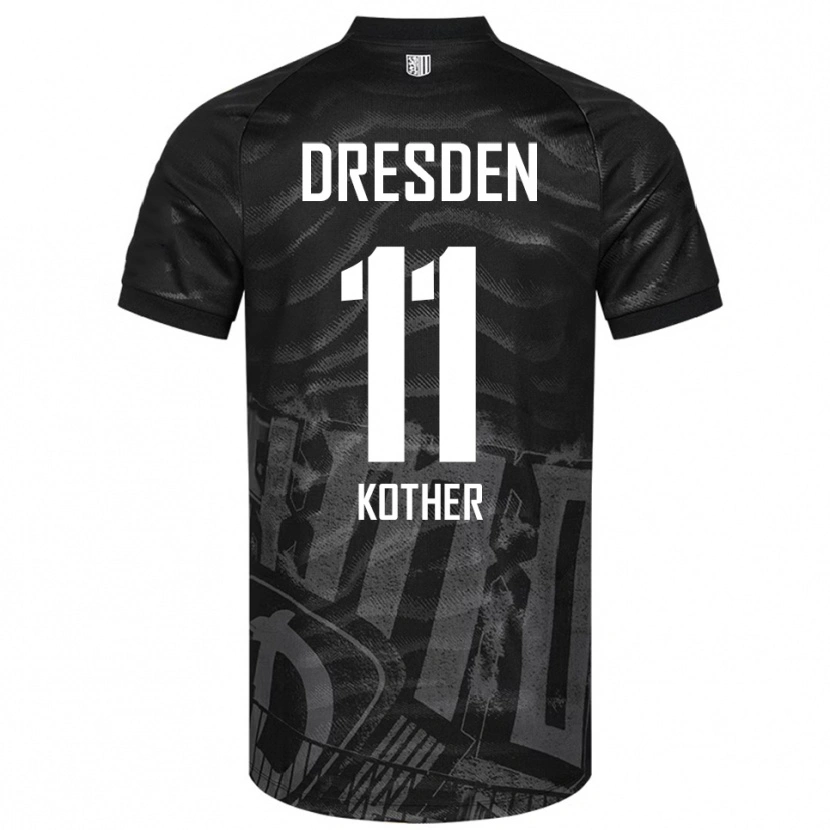 Danxen Women Dominik Kother #11 Black Gray Away Jersey 2025/26 T-Shirt