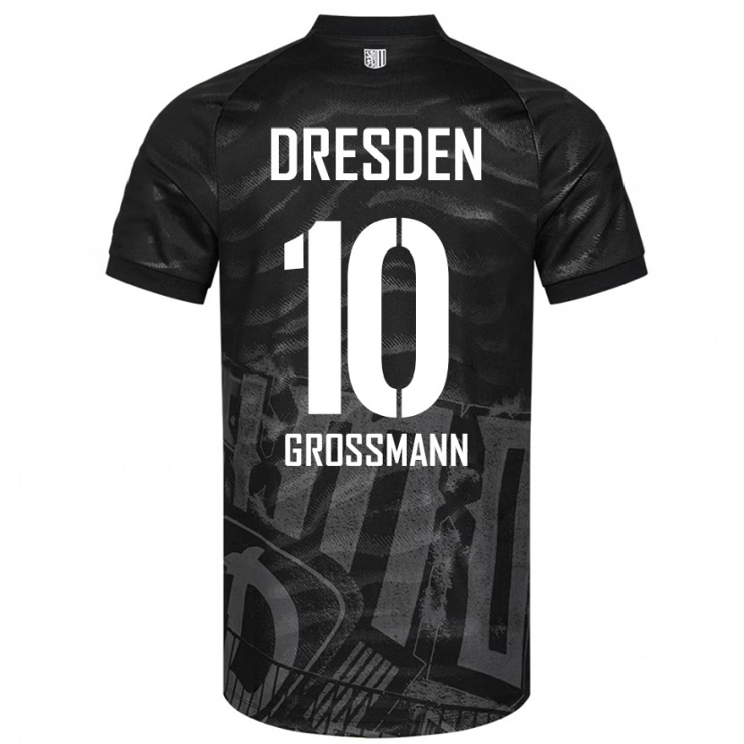 Danxen Women Tim Großmann #10 Black Gray Away Jersey 2025/26 T-Shirt