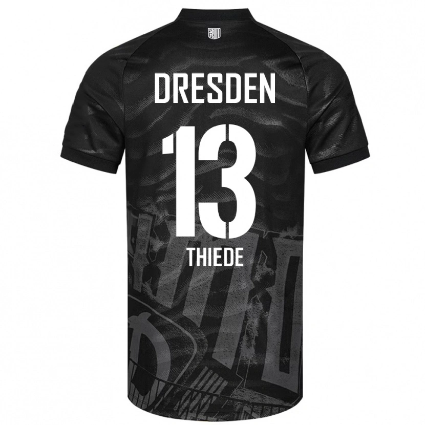 Danxen Women Tristan Thiede #13 Black Gray Away Jersey 2025/26 T-Shirt