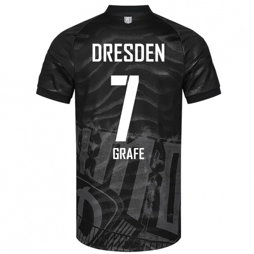 Danxen Women Quentin Grafe #7 Black Gray Away Jersey 2025/26 T-Shirt