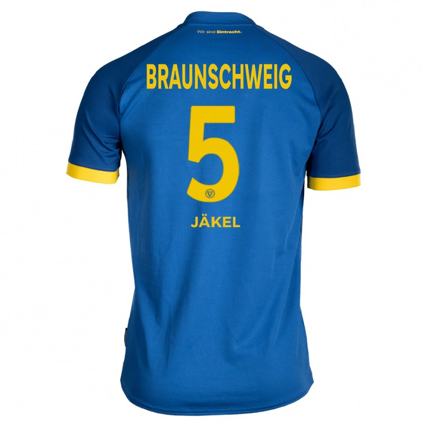 Danxen Women Frederik Jäkel #5 Royal Blue Yellow Away Jersey 2025/26 T-Shirt