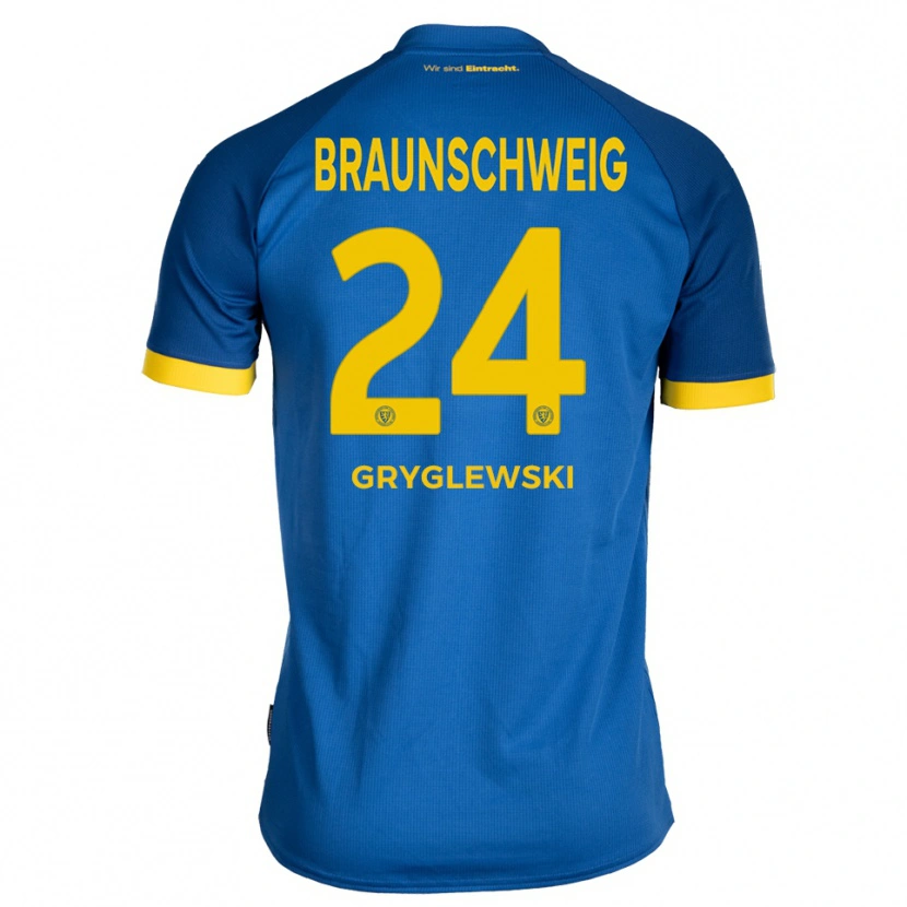 Danxen Women Milan Gryglewski #24 Royal Blue Yellow Away Jersey 2025/26 T-Shirt