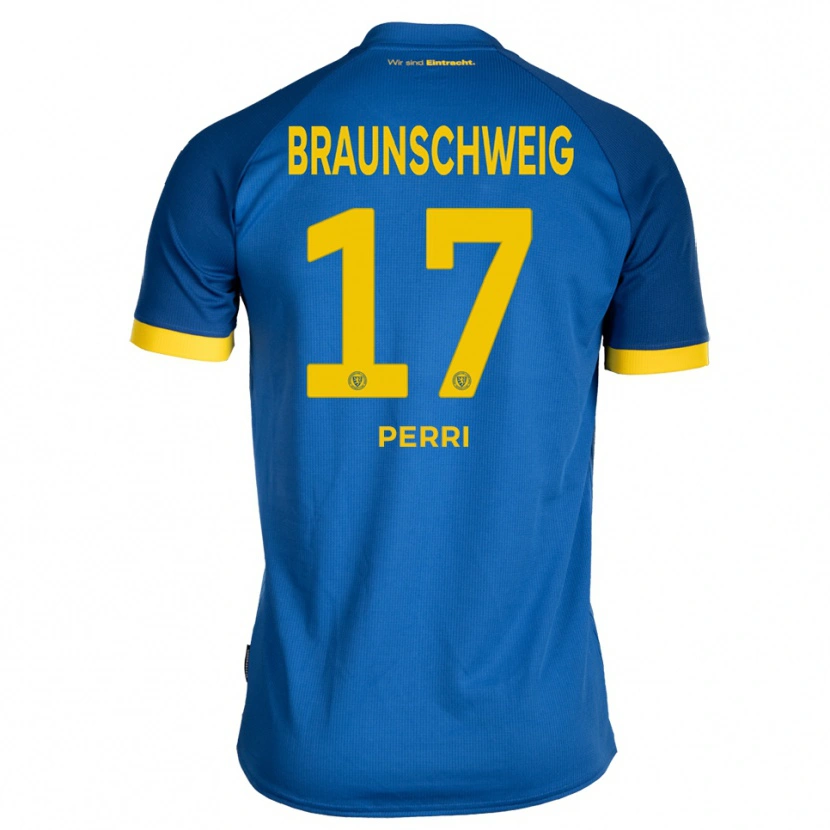 Danxen Women Luca Perri #17 Royal Blue Yellow Away Jersey 2025/26 T-Shirt