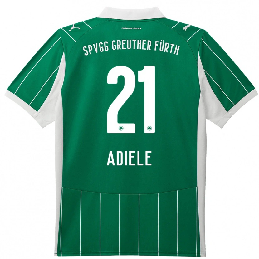 Danxen Women Raphael Adiele #21 Green White Away Jersey 2025/26 T-Shirt