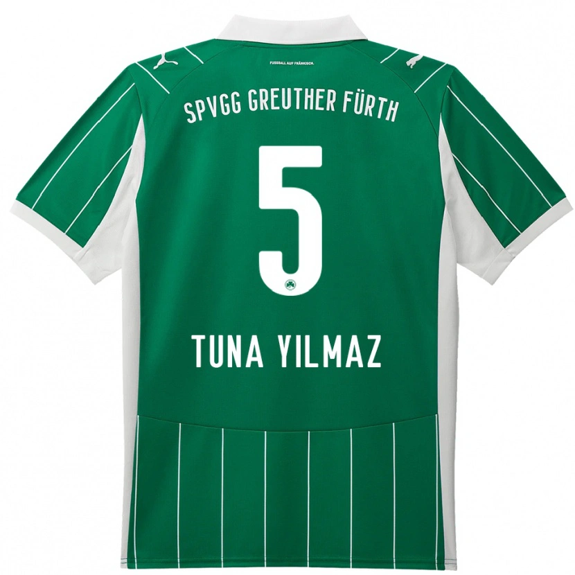 Danxen Women Tuna Yilmaz #5 Green White Away Jersey 2025/26 T-Shirt