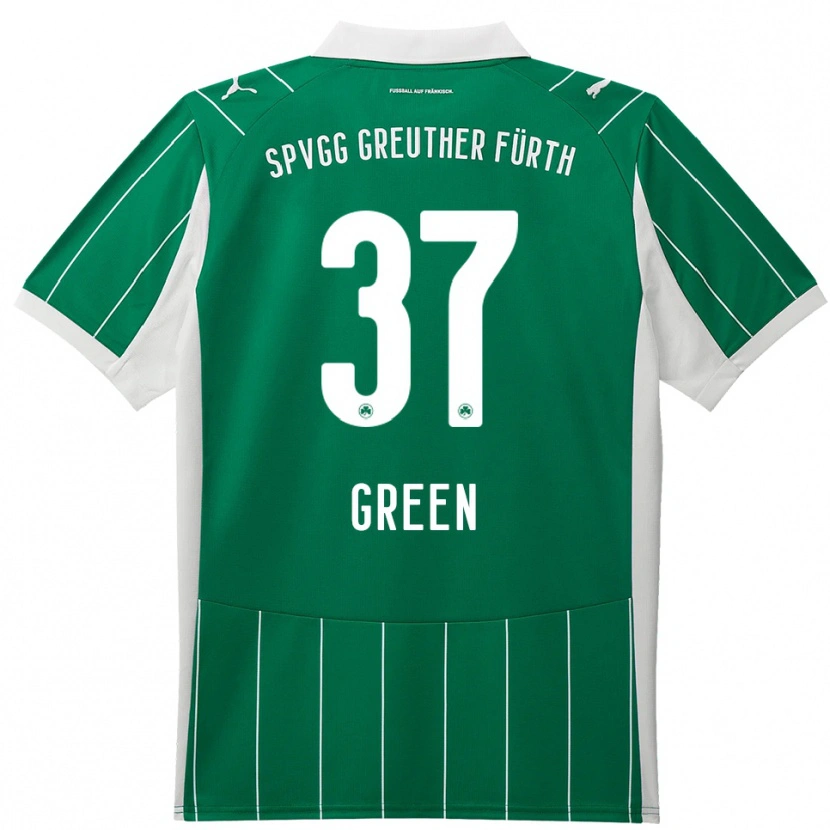 Danxen Women Julian Green #37 Green White Away Jersey 2025/26 T-Shirt