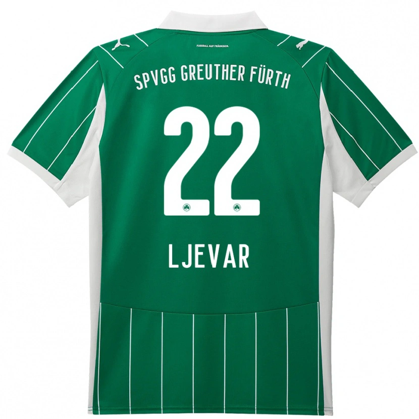Danxen Women Nico Ljevar #22 Green White Away Jersey 2025/26 T-Shirt