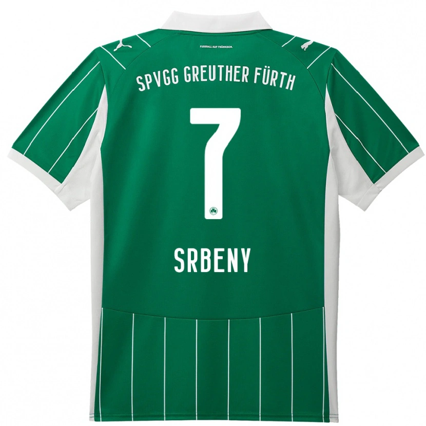 Danxen Women Dennis Srbeny #7 Green White Away Jersey 2025/26 T-Shirt