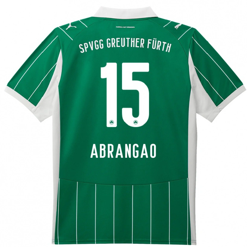 Danxen Women David Abrangao #15 Green White Away Jersey 2025/26 T-Shirt