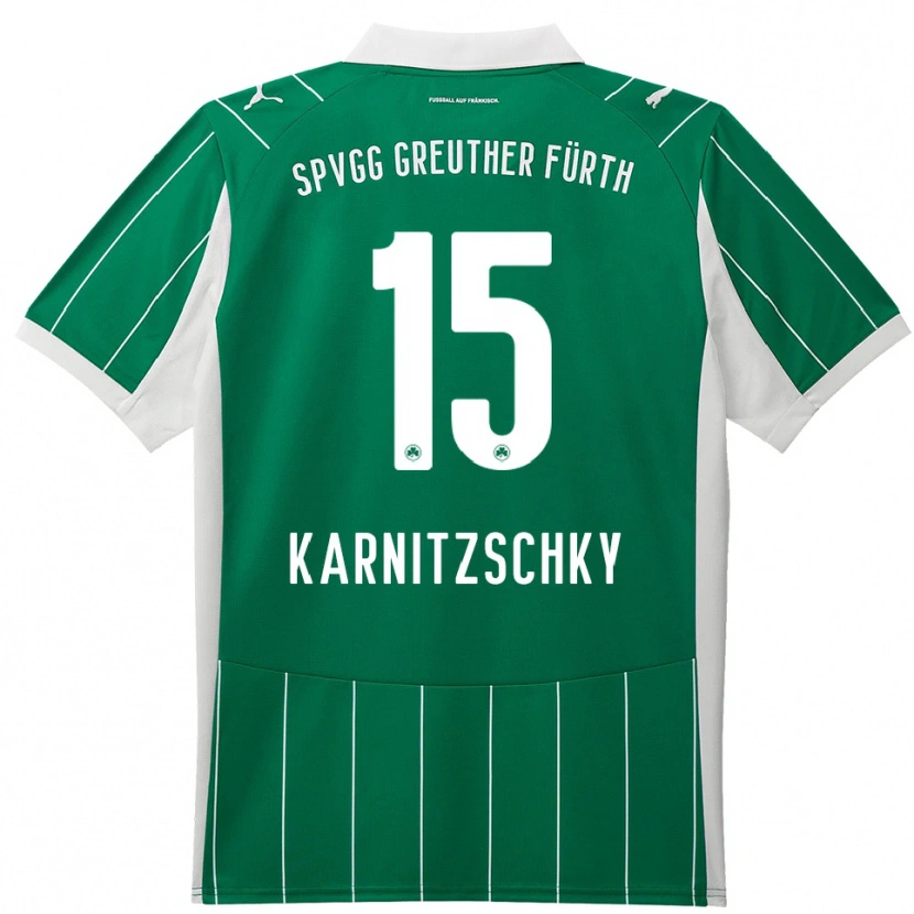 Danxen Women Nick Karnitzschky #15 Green White Away Jersey 2025/26 T-Shirt
