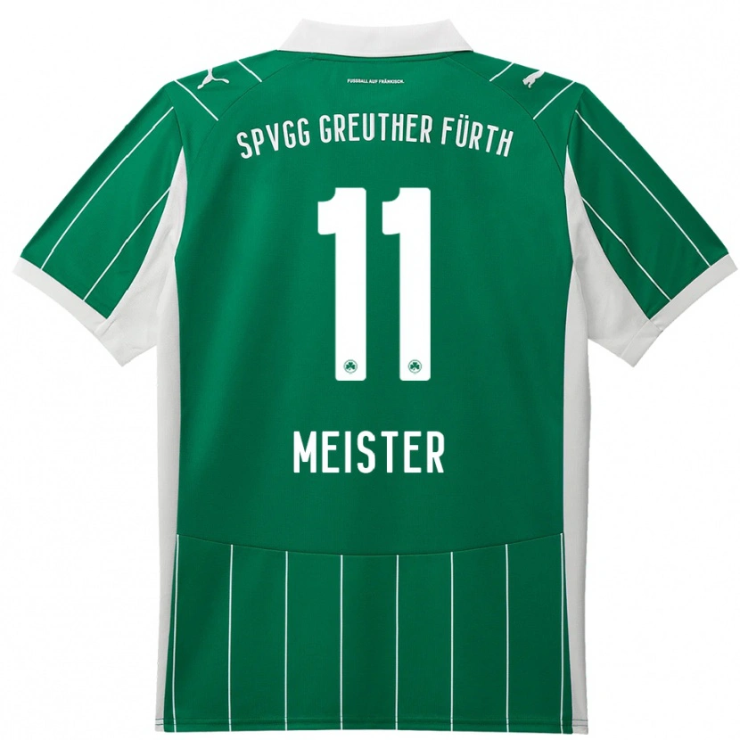Danxen Women Christoph Meister #11 Green White Away Jersey 2025/26 T-Shirt