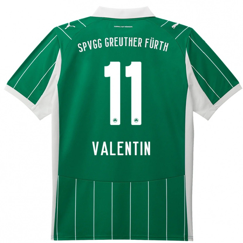 Danxen Women Jonas Valentin #11 Green White Away Jersey 2025/26 T-Shirt