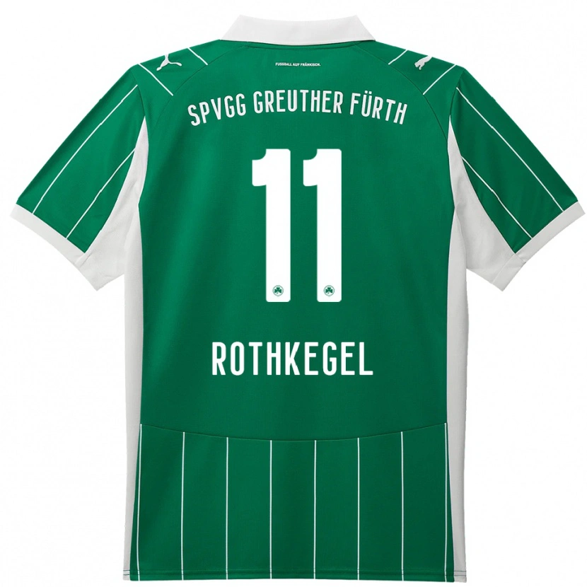 Danxen Women Henri Rothkegel #11 Green White Away Jersey 2025/26 T-Shirt