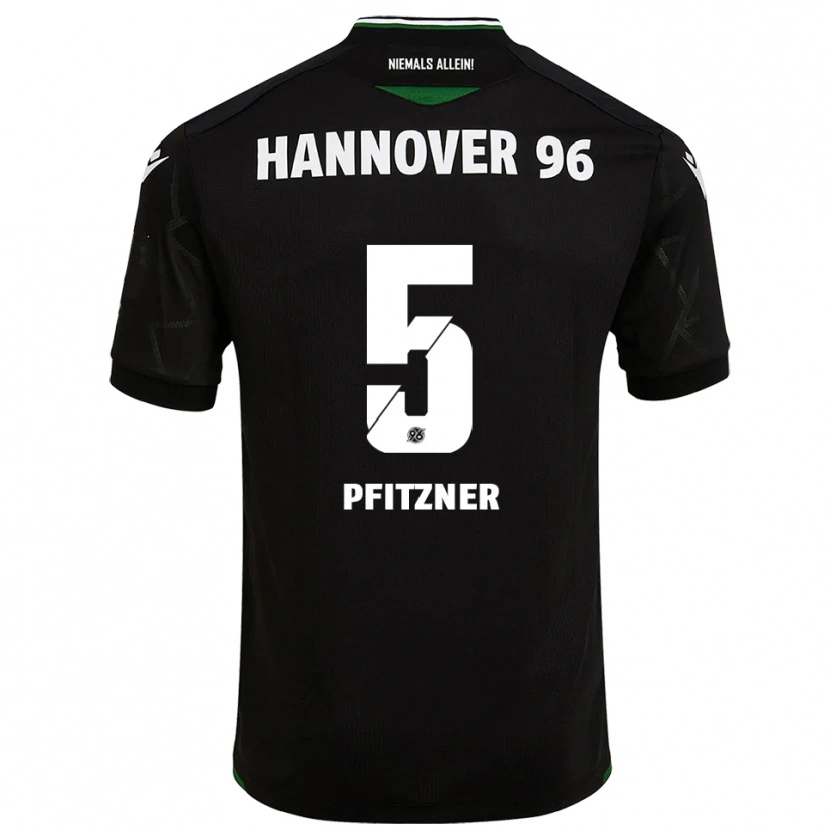 Danxen Women Kylian Pfitzner #5 Black Green Away Jersey 2025/26 T-Shirt
