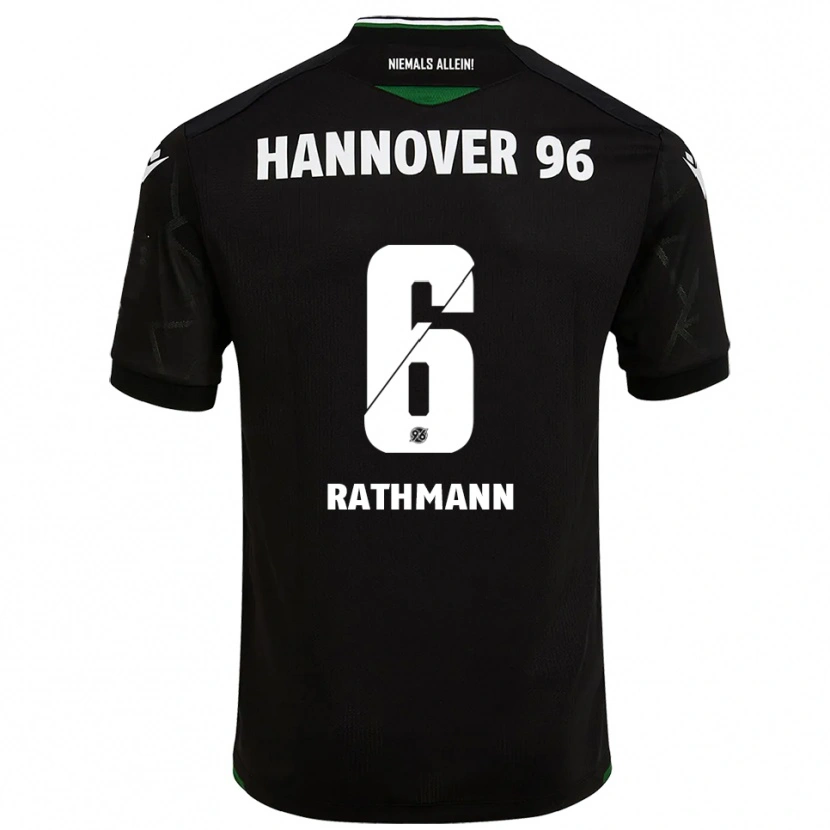 Danxen Women Lena Rathmann #6 Black Green Away Jersey 2025/26 T-Shirt