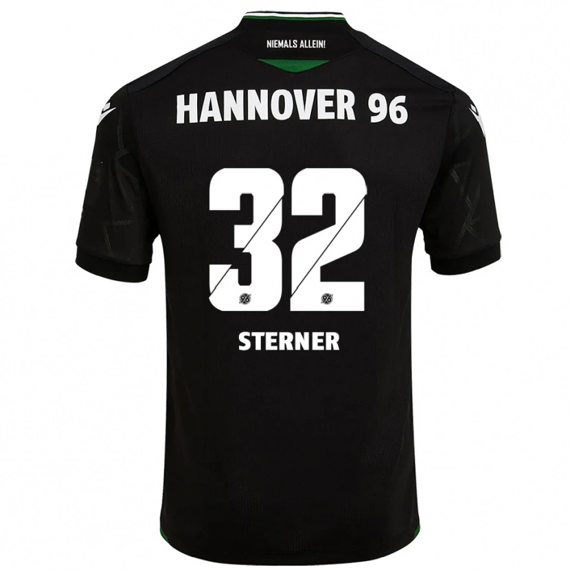 Danxen Women Jonas Sterner #32 Black Green Away Jersey 2025/26 T-Shirt
