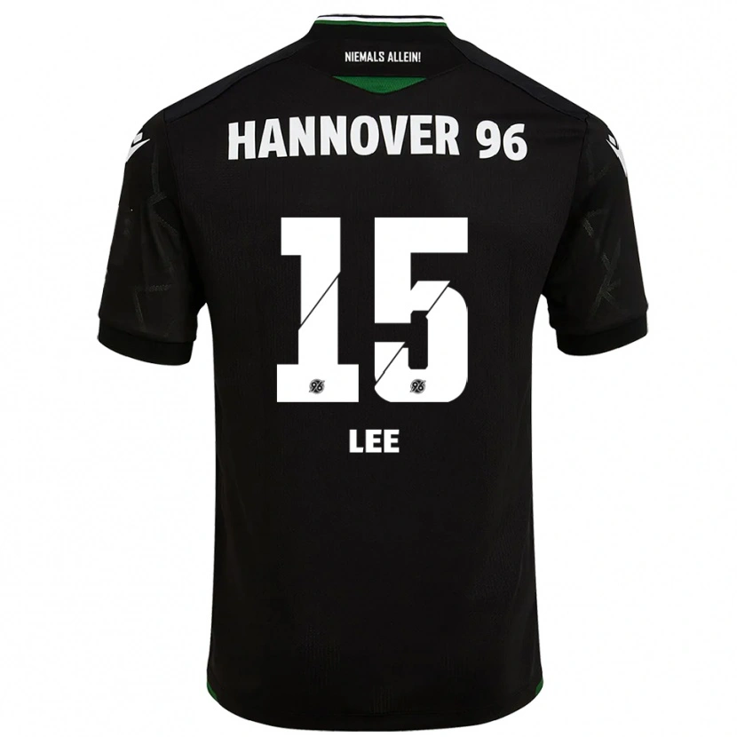 Danxen Women Olivia Lee #15 Black Green Away Jersey 2025/26 T-Shirt