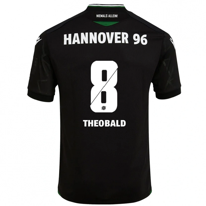 Danxen Women Lara Theobald #8 Black Green Away Jersey 2025/26 T-Shirt