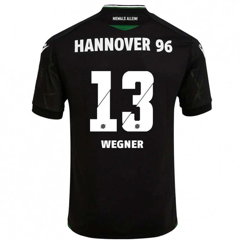 Danxen Women Ole Wegner #13 Black Green Away Jersey 2025/26 T-Shirt