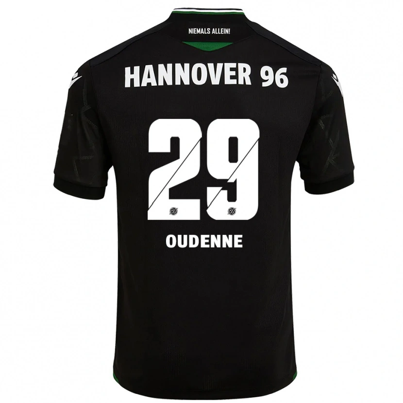 Danxen Women Kolja Oudenne #29 Black Green Away Jersey 2025/26 T-Shirt