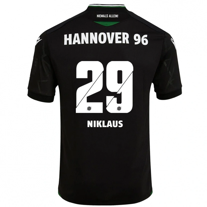 Danxen Women Jeremie Niklaus #29 Black Green Away Jersey 2025/26 T-Shirt