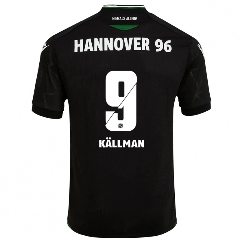 Danxen Women Benjamin Källman #9 Black Green Away Jersey 2025/26 T-Shirt