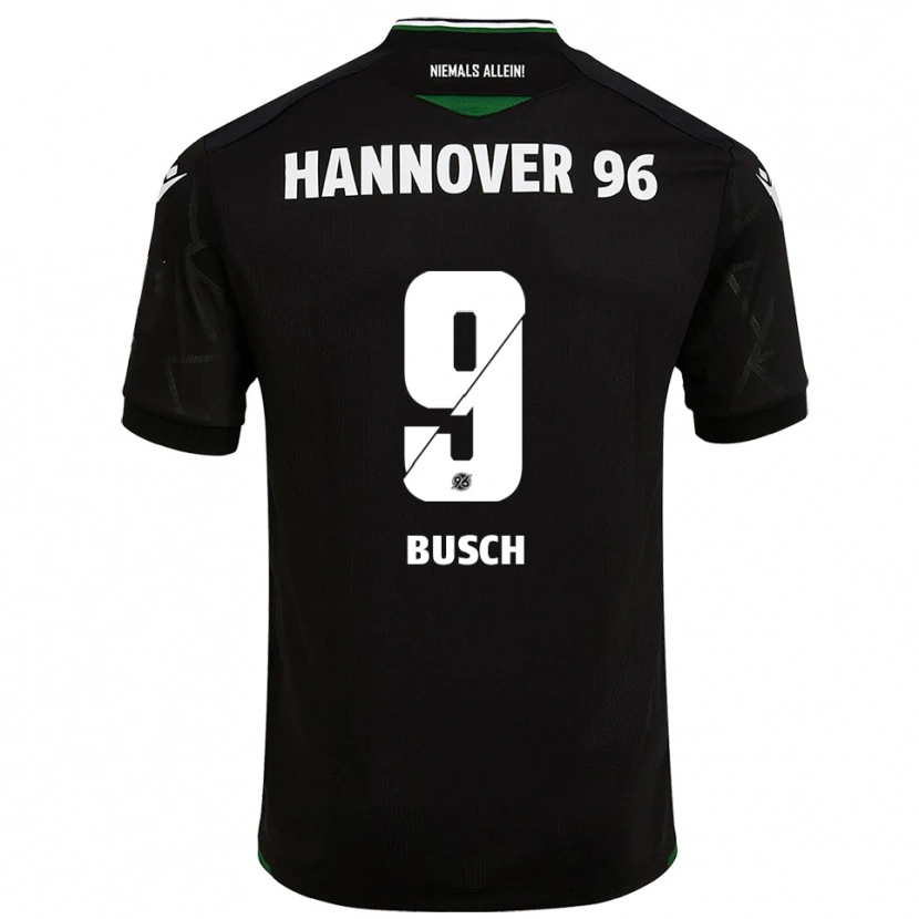 Danxen Women Sean Busch #9 Black Green Away Jersey 2025/26 T-Shirt