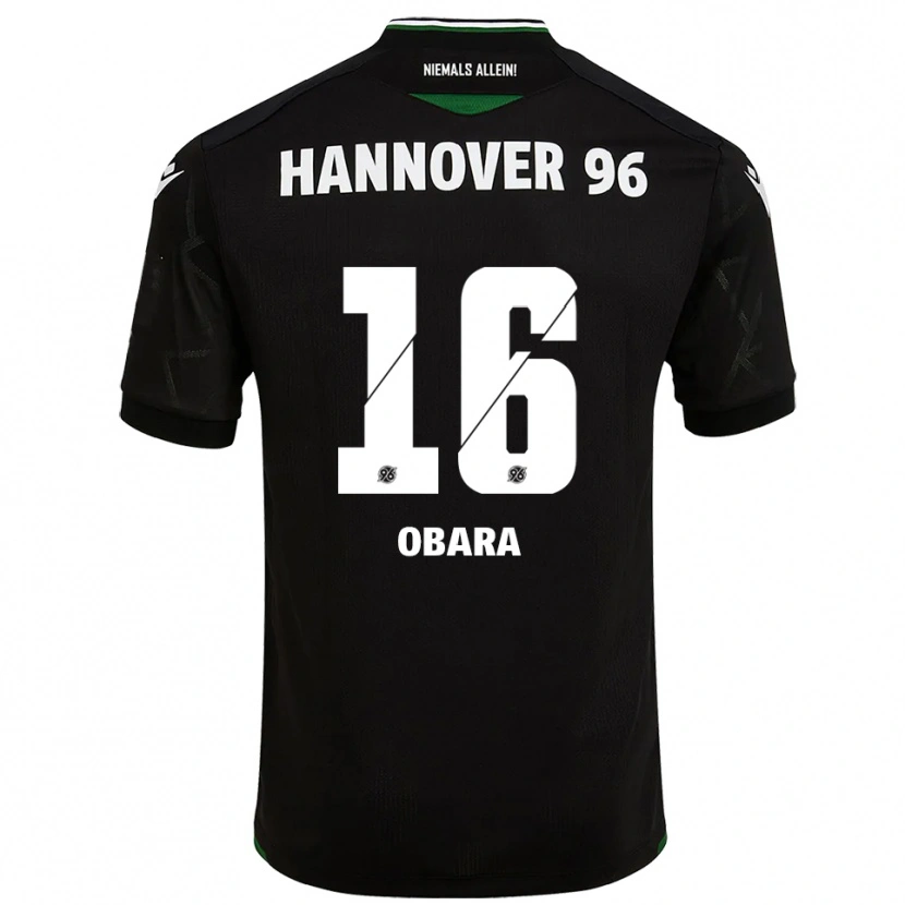 Danxen Women Nele Obara #16 Black Green Away Jersey 2025/26 T-Shirt