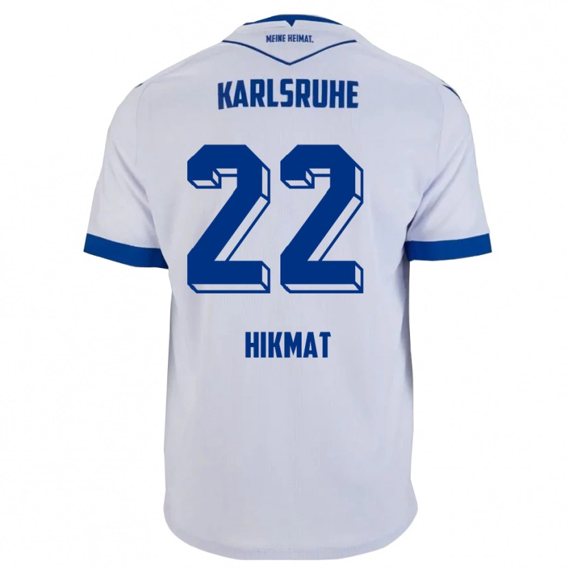 Danxen Women Soufiane Hikmat #22 White Blue Away Jersey 2025/26 T-Shirt