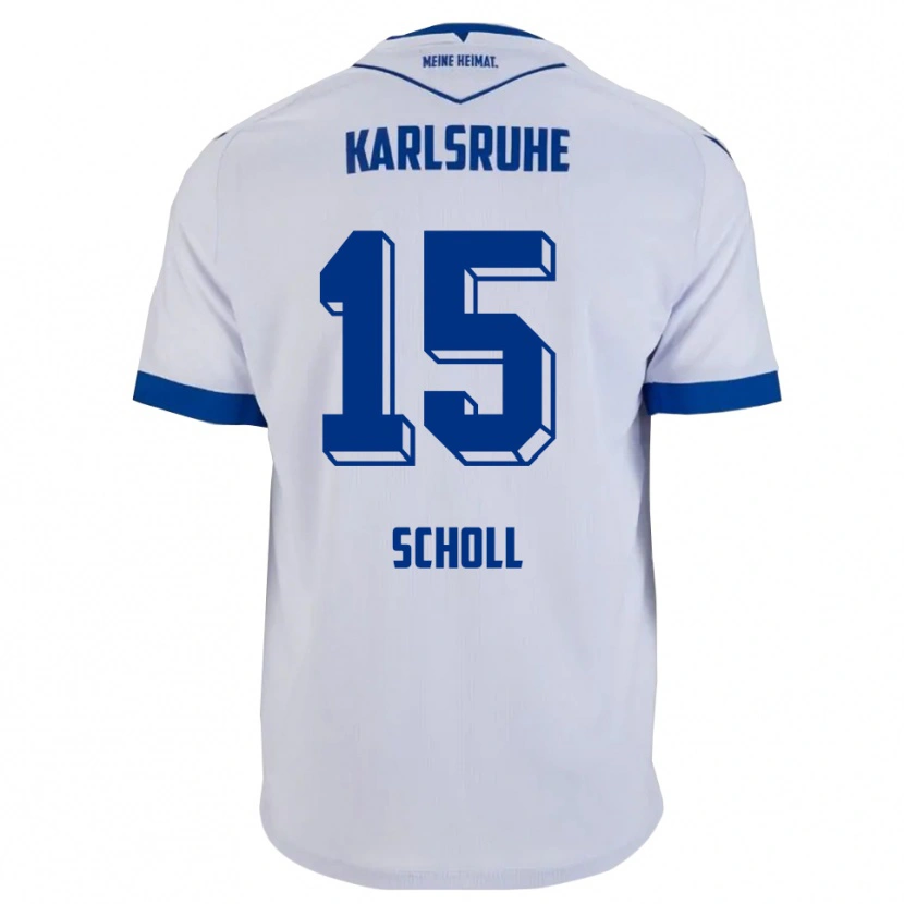 Danxen Women Paul Scholl #15 White Blue Away Jersey 2025/26 T-Shirt