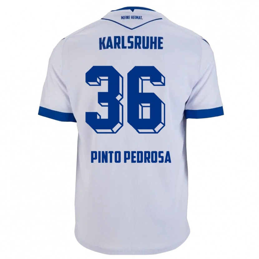 Danxen Women Rafael Pinto Pedrosa #36 White Blue Away Jersey 2025/26 T-Shirt