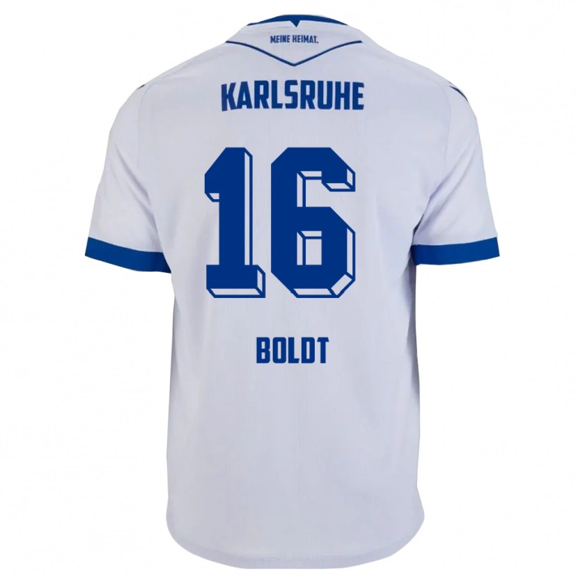Danxen Women Tim Boldt #16 White Blue Away Jersey 2025/26 T-Shirt