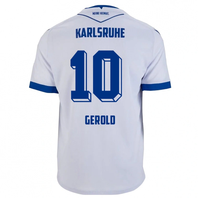 Danxen Women Julian Gerold #10 White Blue Away Jersey 2025/26 T-Shirt