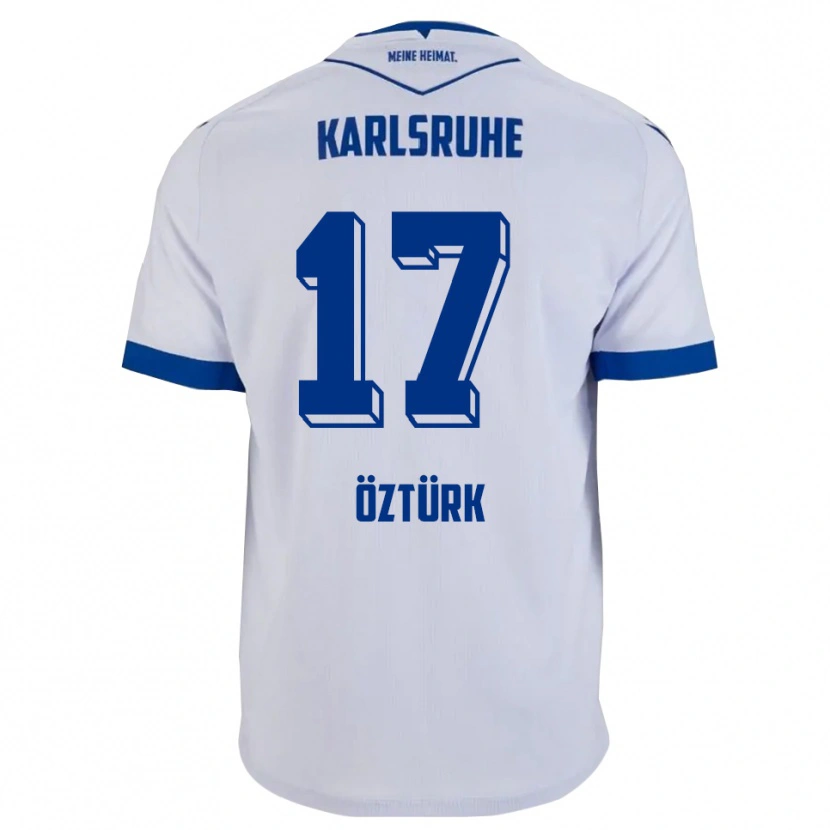 Danxen Women Eren Öztürk #17 White Blue Away Jersey 2025/26 T-Shirt