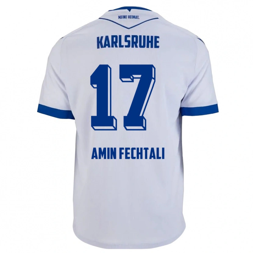 Danxen Women Oualid El Fechtali #17 White Blue Away Jersey 2025/26 T-Shirt