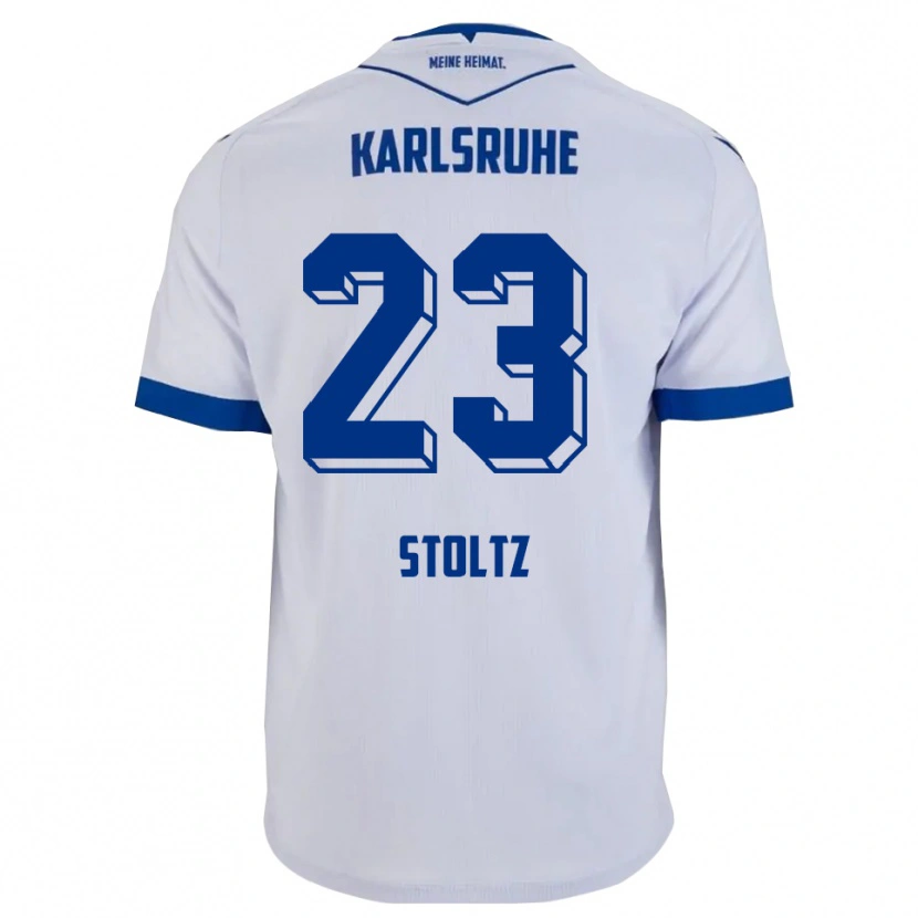 Danxen Women Michael Stoltz #23 White Blue Away Jersey 2025/26 T-Shirt