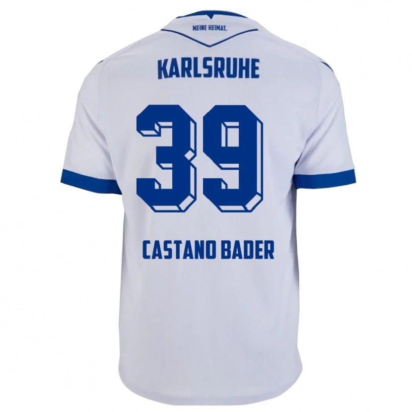 Danxen Women Simeon Castano Bader #39 White Blue Away Jersey 2025/26 T-Shirt